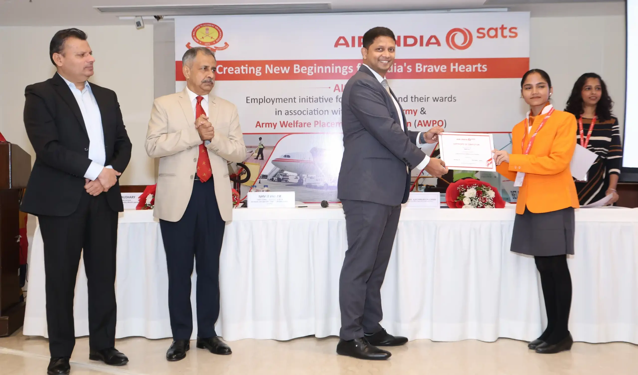 AISATS Veer Naris initiative candidates at Delhi Airport